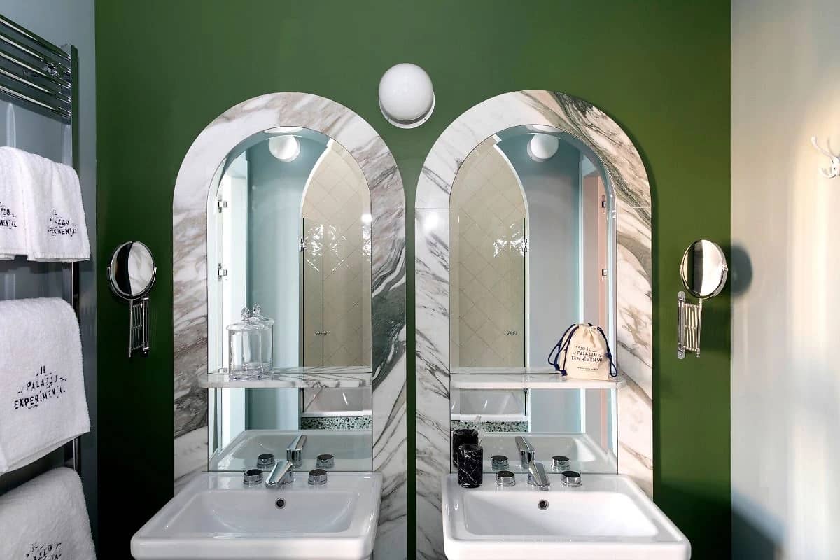 Salle de bain, Il Palazzo Experimental, Venise, Italie