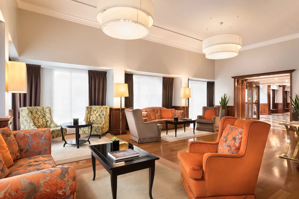 Lobby de l'hôtel, Sina de la Ville, Milan, Italie