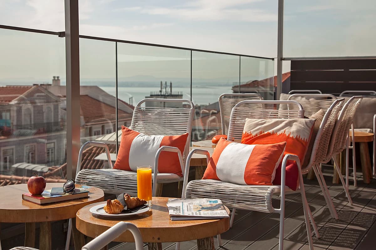 Le rooftoop bar, 9 Hotel Mercy, Lisbonne, Portugal