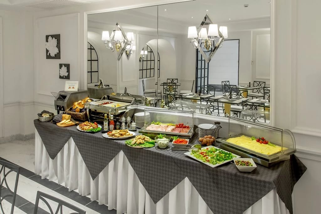 Buffet, restaurant de l'hôtel, hôtel Della Conciliazione