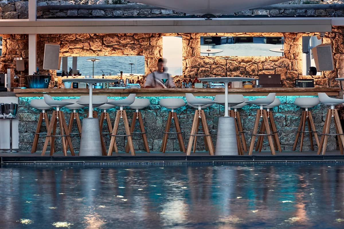 Kitrino Bar, Myconian Korali, Mykonos, Grèce