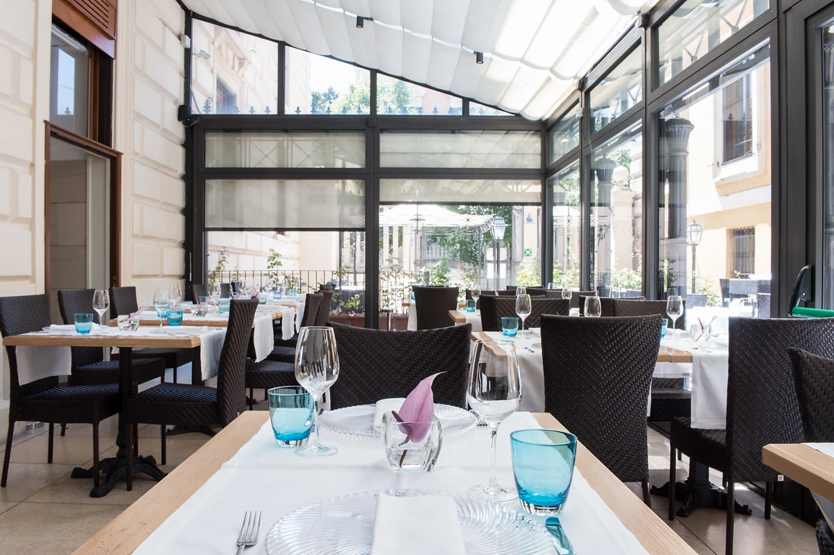 Restaurant Il Roseto, hôtel Rose Garden Palace, Rome, Latium, Italie