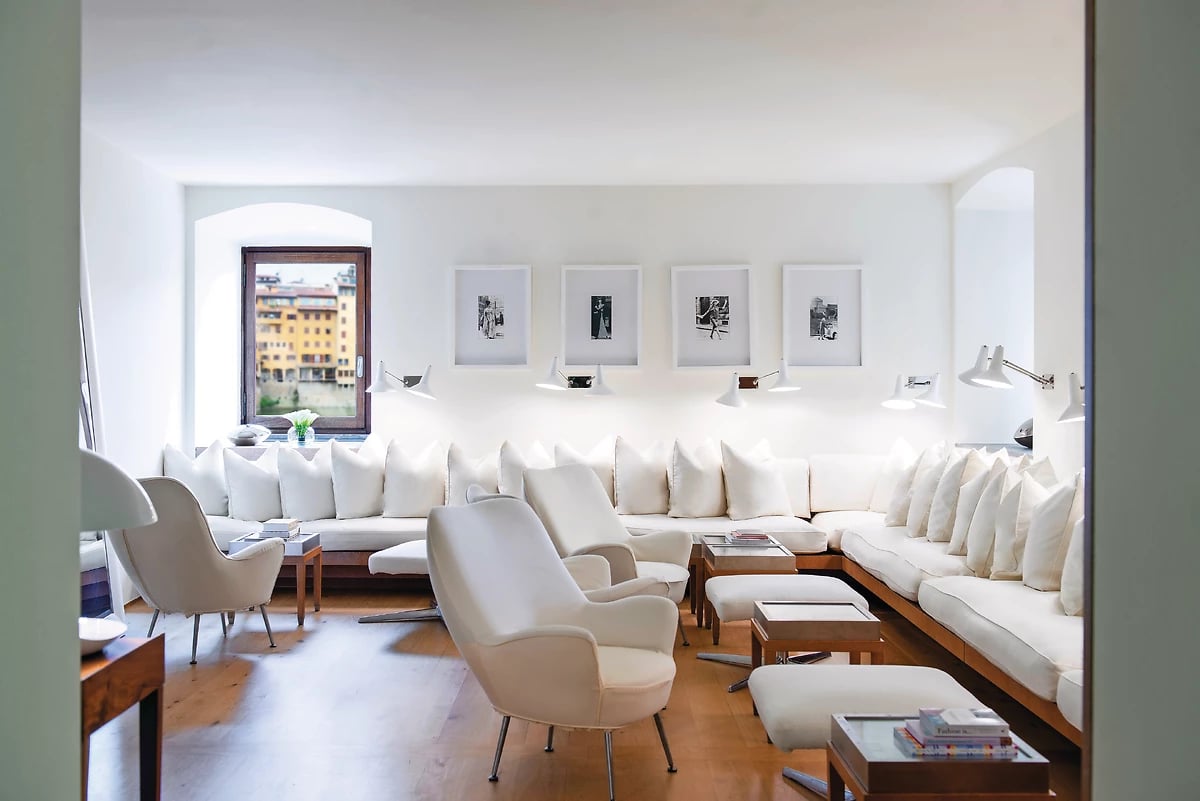 Sala Bianca, Hôtel continentale, Florence, Italie.