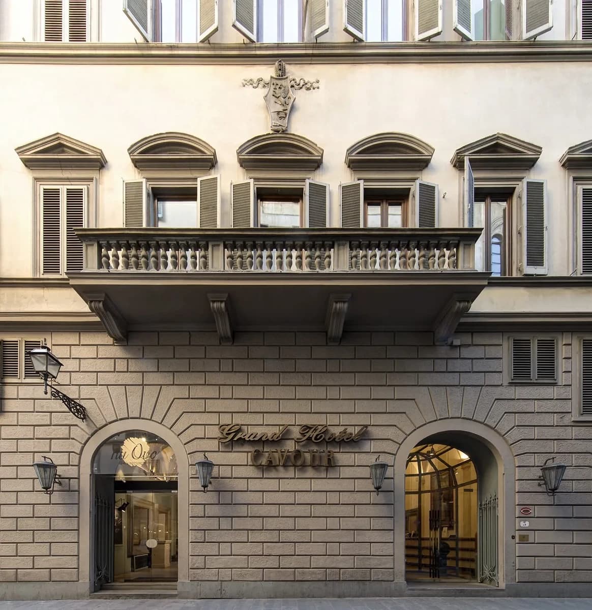 Entrée, Grand Hotel Cavour, Florence, Italie
