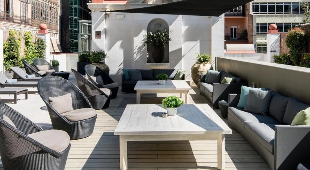 Bar piscine, Hôtel Catalonia Passeig de Gràcia, Barcelona, Espagne