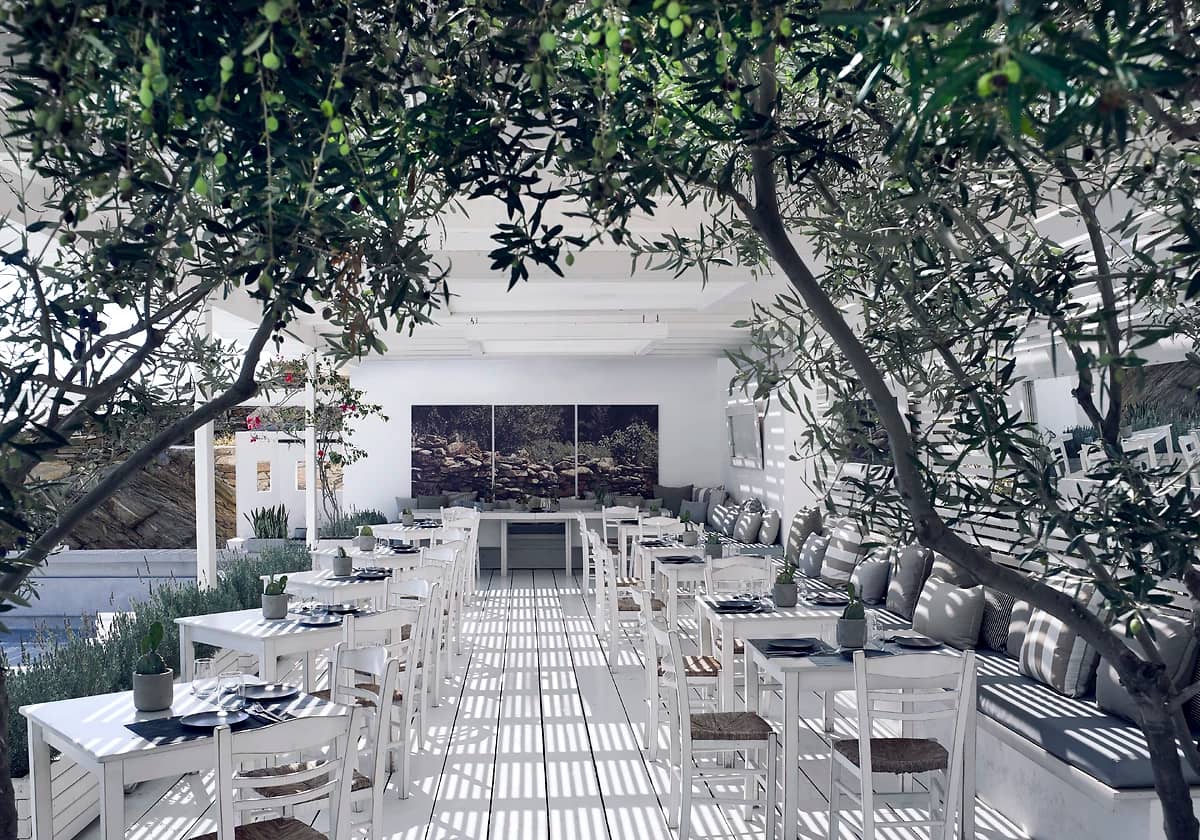 Restaurant, Hôtel Ios Palace, Ios, Grèce