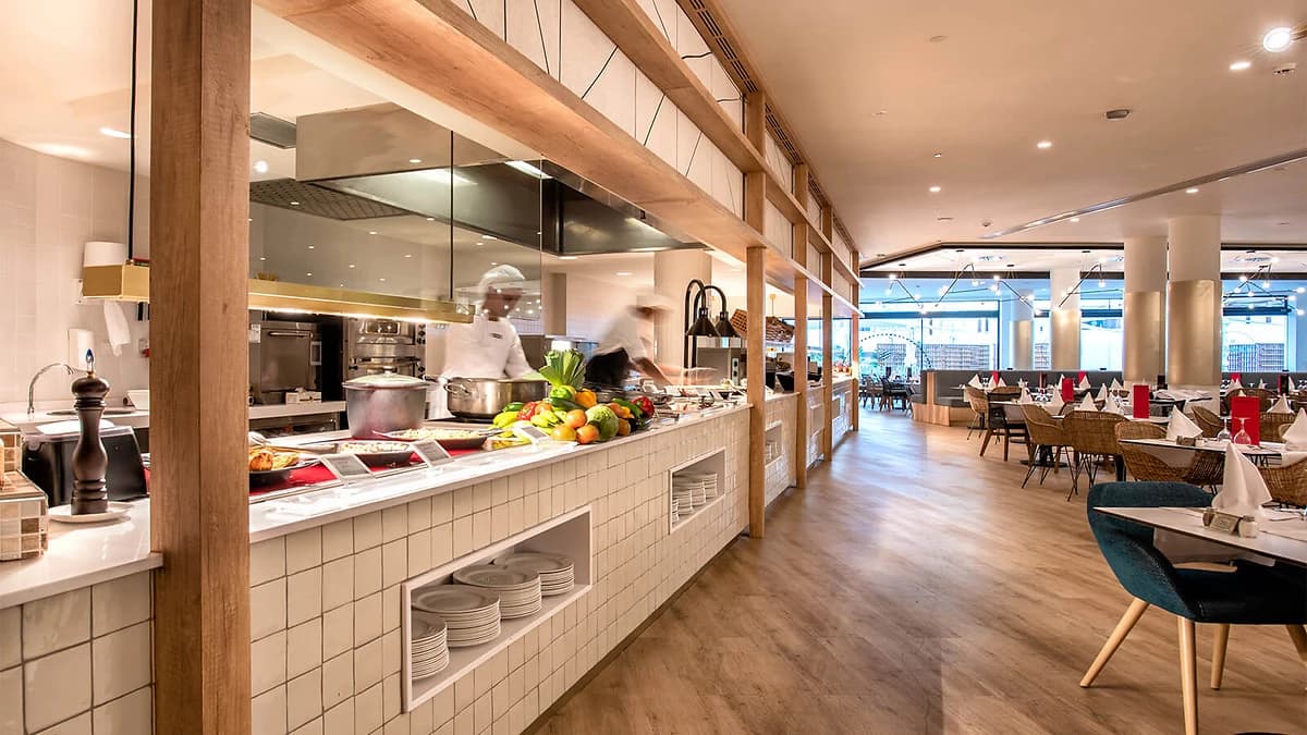 Restaurant buffet Food Market, Guayarmina Princess, Tenerife, Espagne