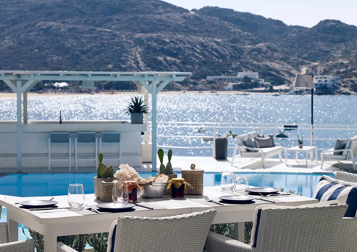 Restaurant, Hôtel Ios Palace, Ios, Grèce