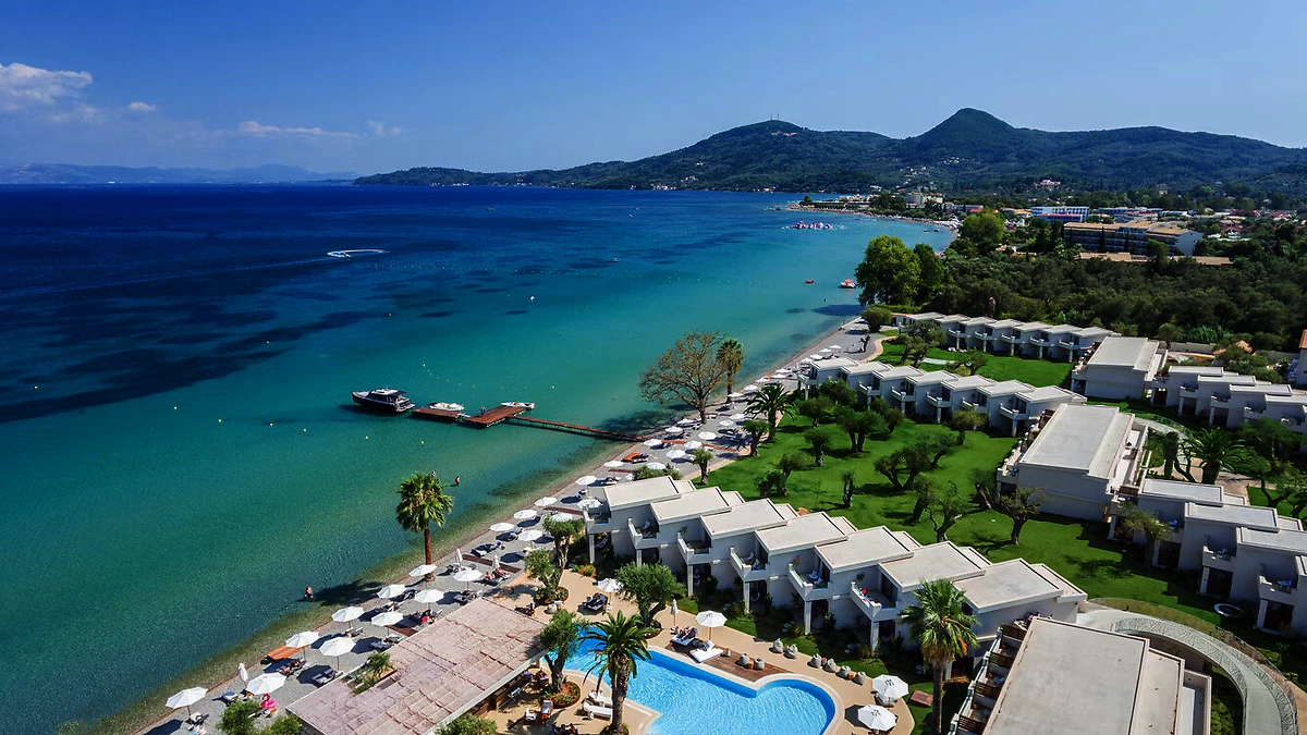 Vue aérienne du resort, Domes Miramare, a Luxury Collection Resort, Corfou, Grèce