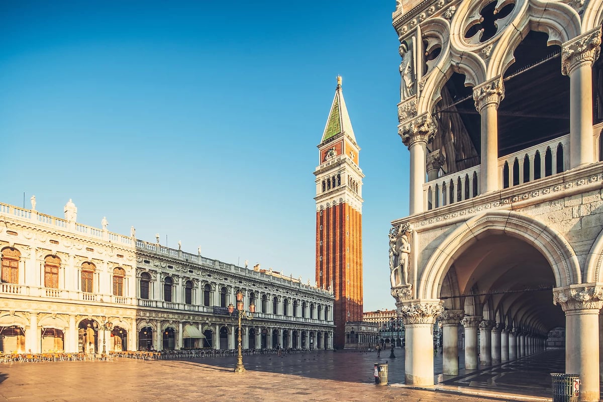 Palazzo Ducale avec vue sur la Piazza San Marco et le Campanile, Venise