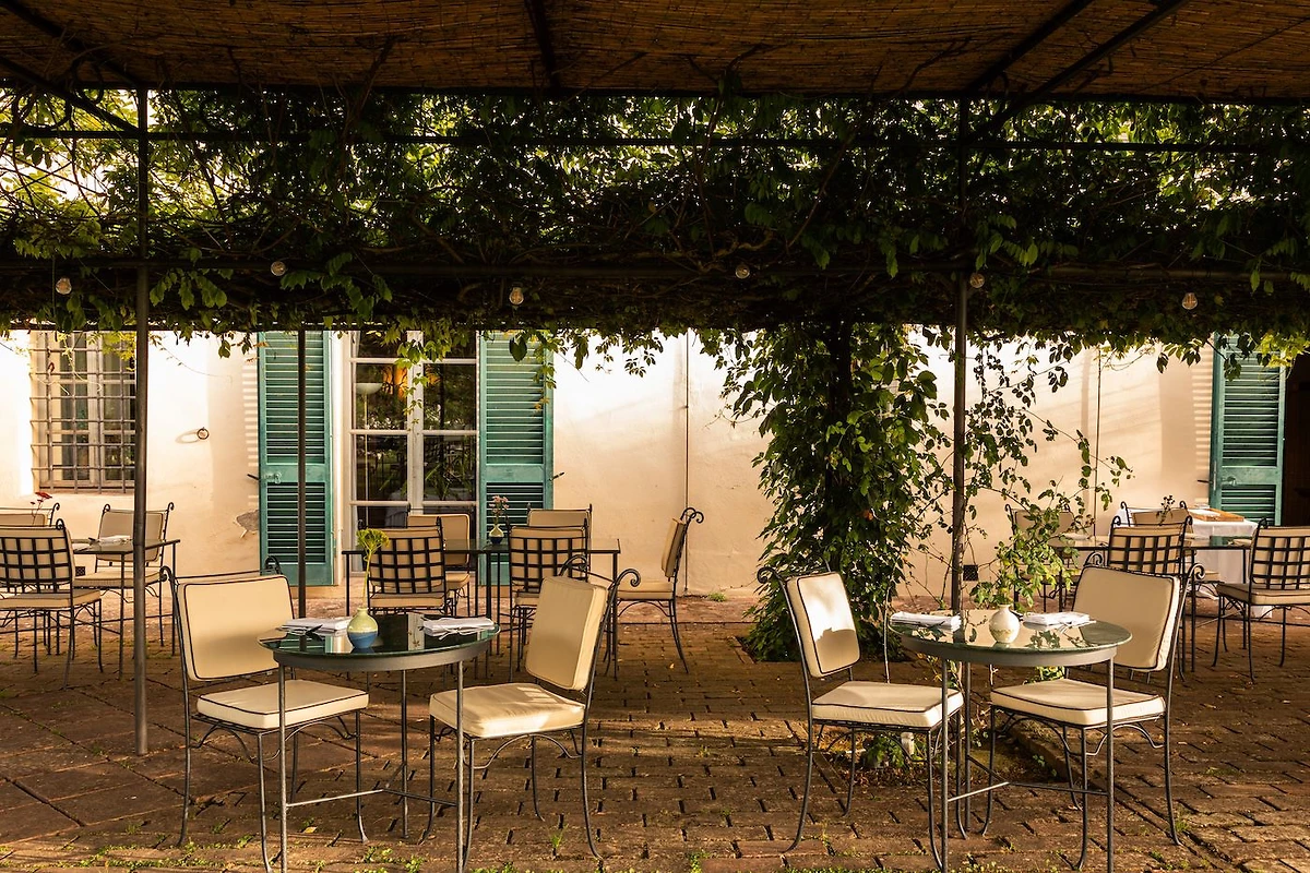 Terrasse, La Certosa di Maggiano, Toscane, Italie