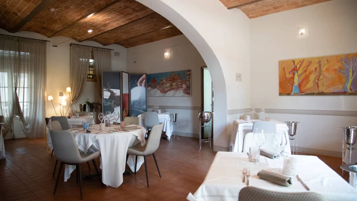 Restaurant, Locanda San'Agata, Toscane, Italie