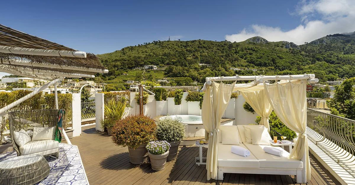 Terrasse, Hotel Villa Blu, Sorrente, Italie