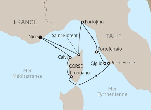 Carte du voyage