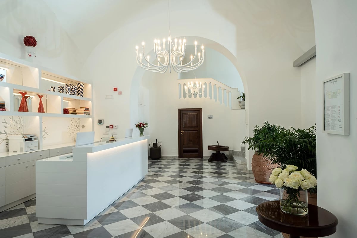 Réception, Miramare Hotel Sorrento, Sorrente, Italie