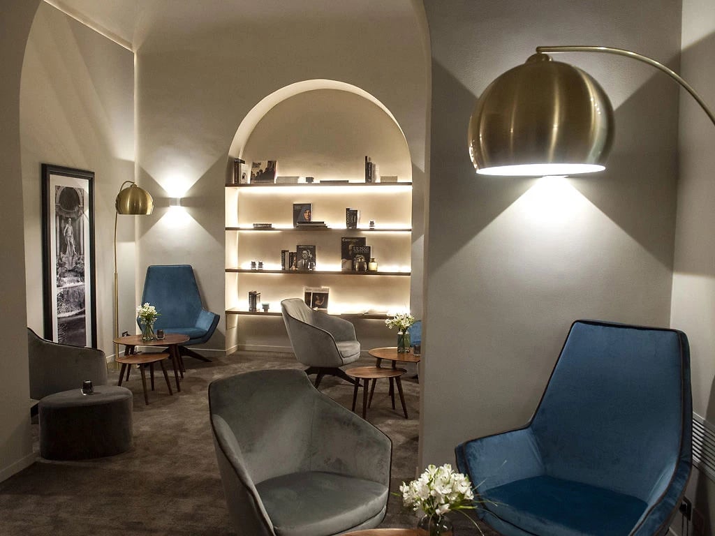 Bar du lobby, Antico Albergo del Sole al Pantheon, Rome, Italie