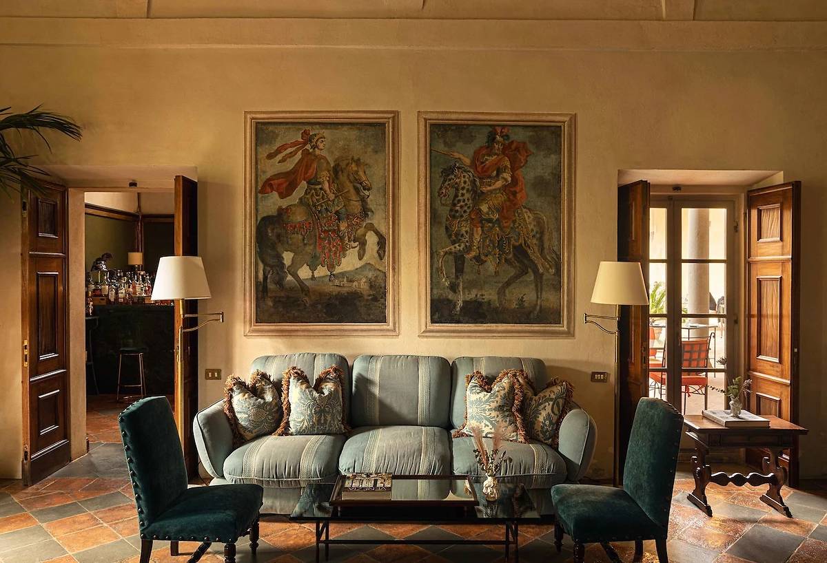 Lounge, La Certosa di Maggiano, Toscane, Italie