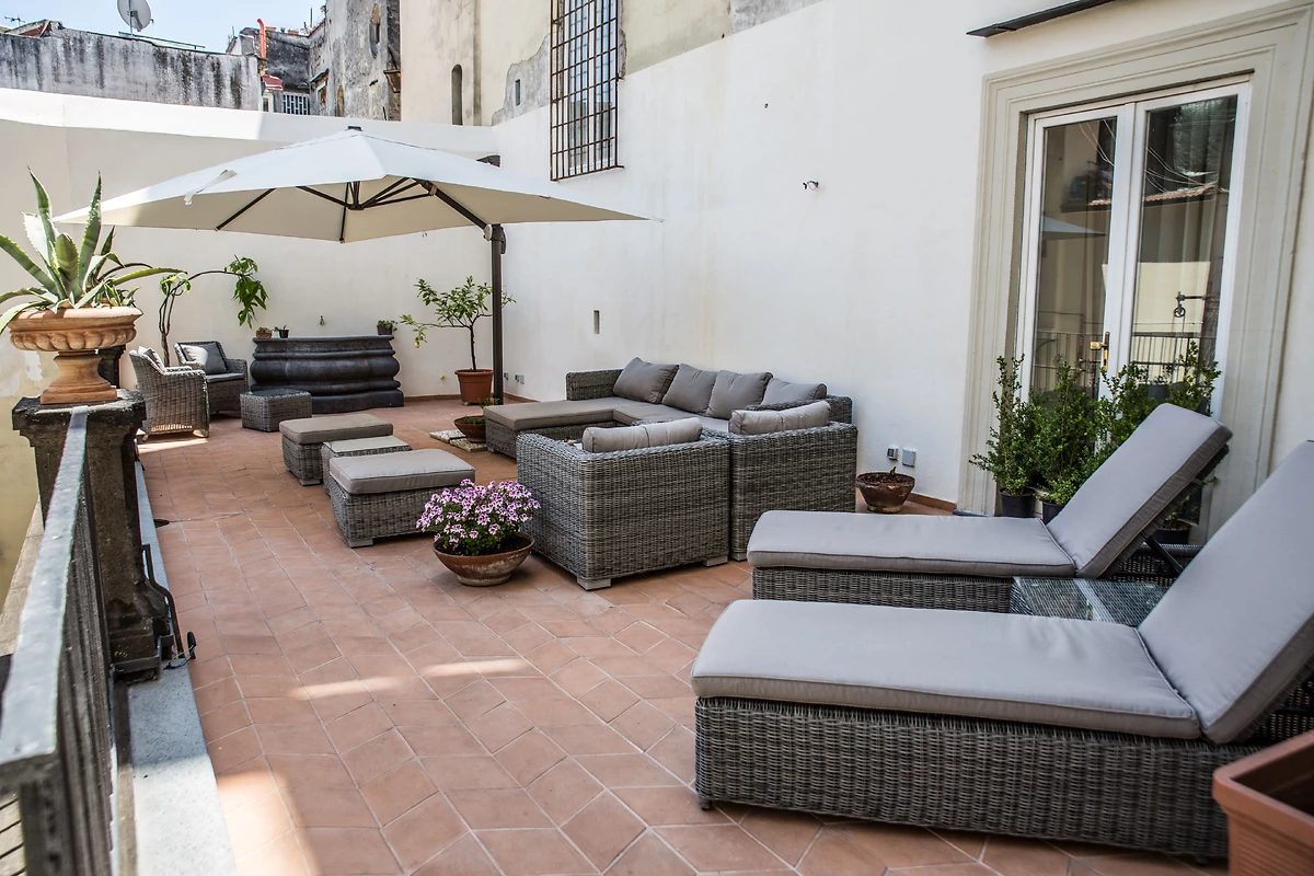 Terrasse, Decumani Hotel de charme, Naples, Italie
