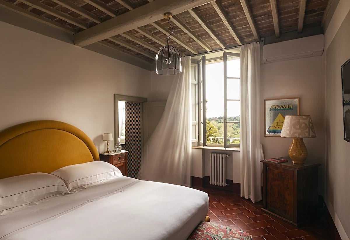 Chambre, La Certosa di Maggiano, Toscane, Italie