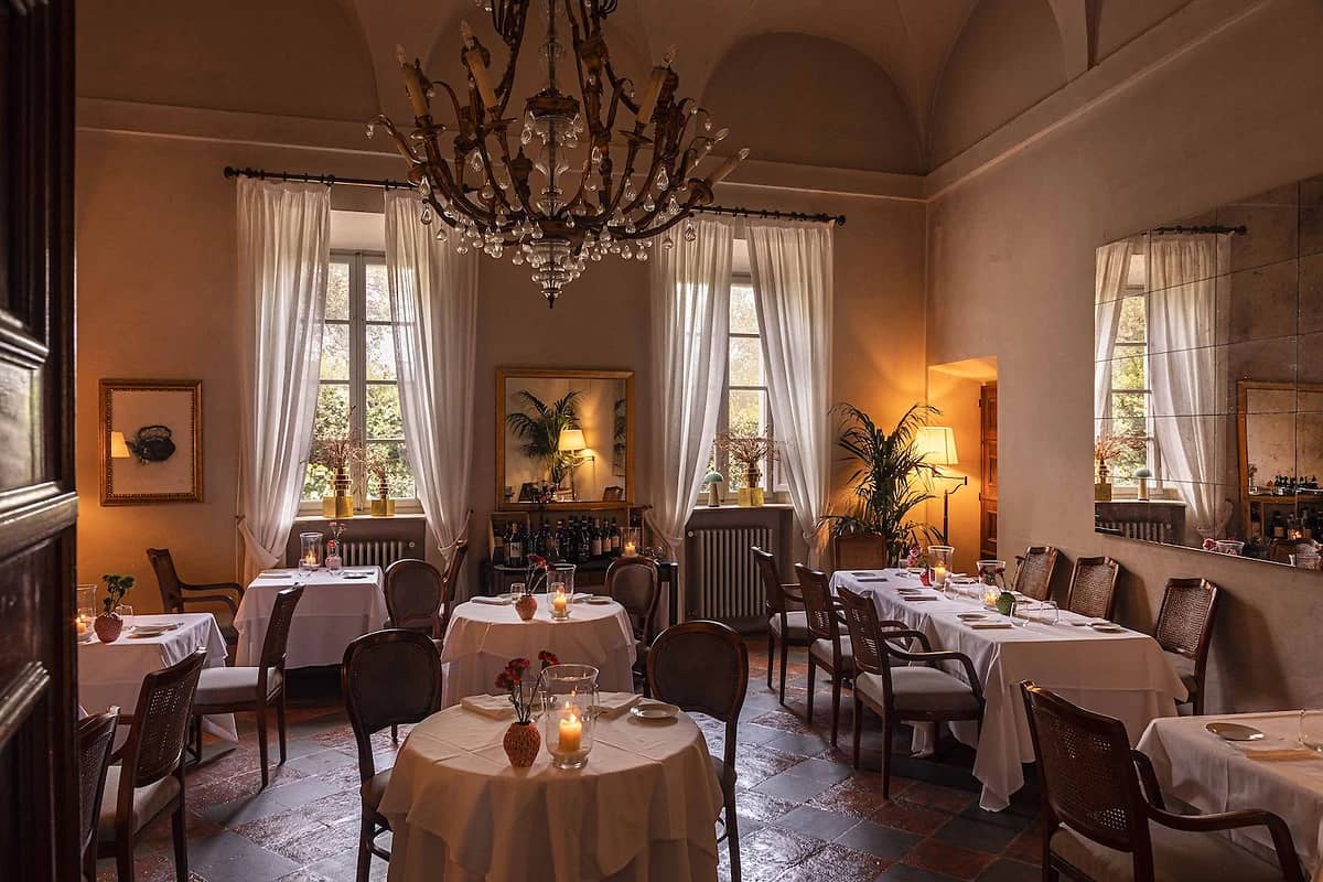 Restaurant, La Certosa di Maggiano, Toscane, Italie