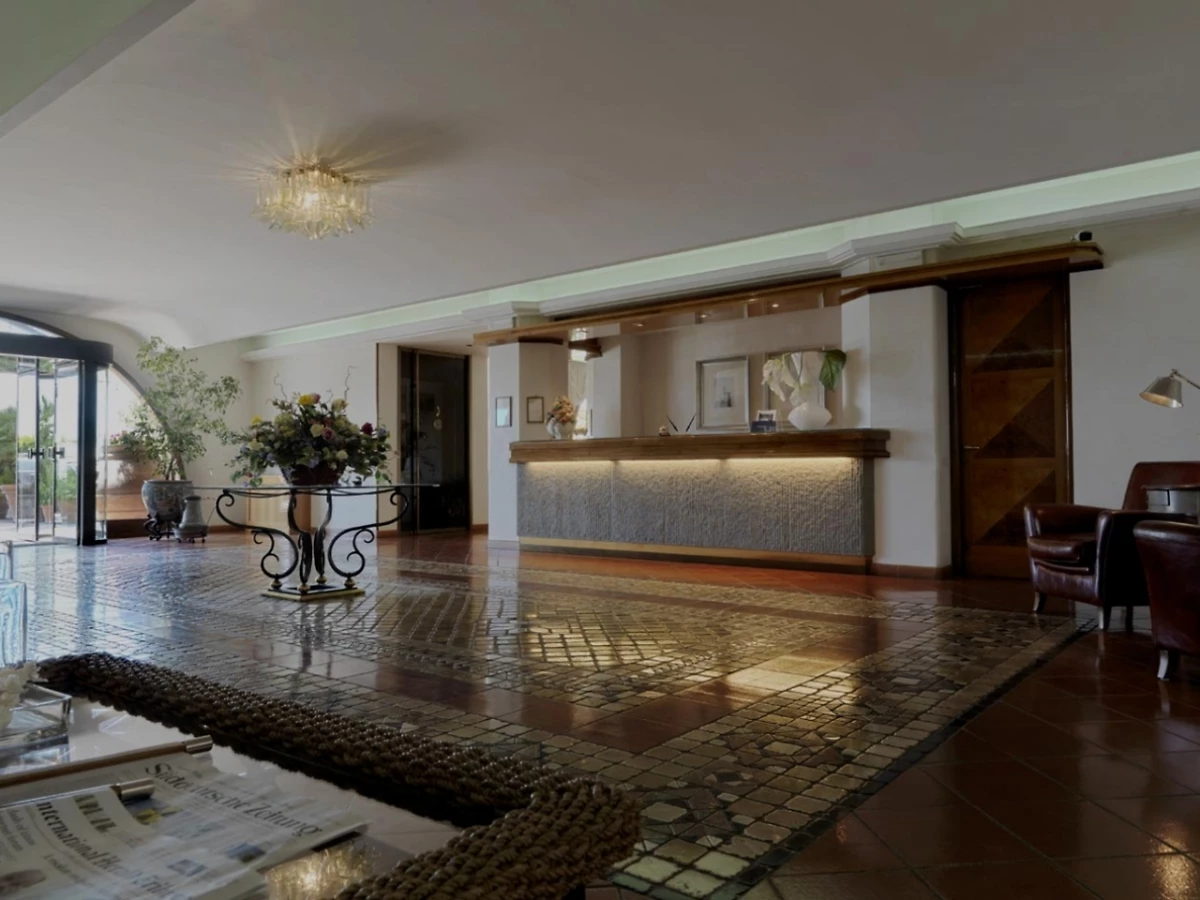 Réception, Relais Santa Chiara, Toscane, Italie