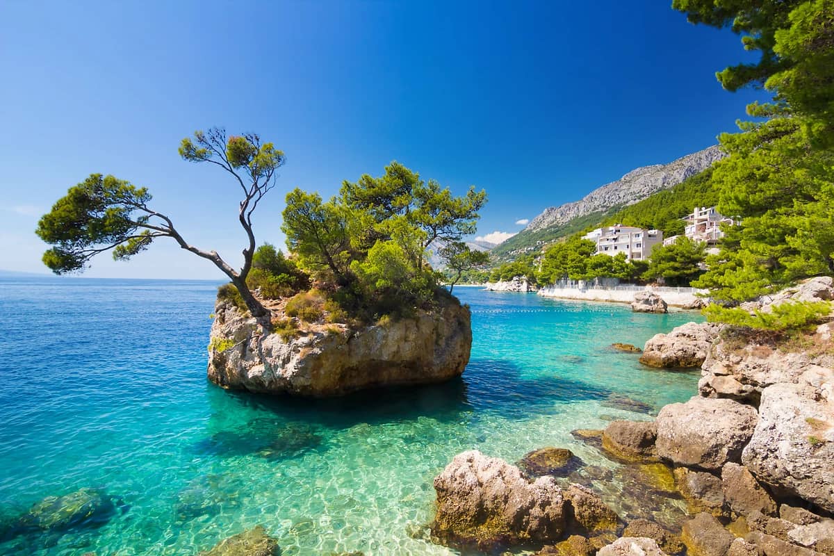 Mer Adriatique, Brela, Makarska Riviera, Dalmatie, Croatie