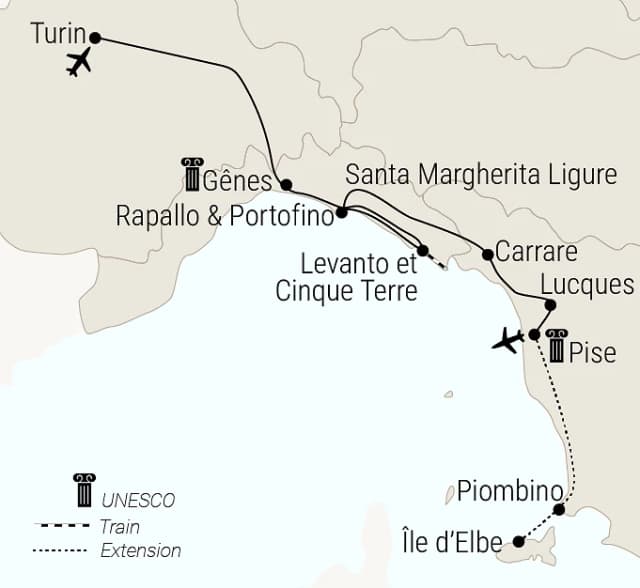Carte du voyage
