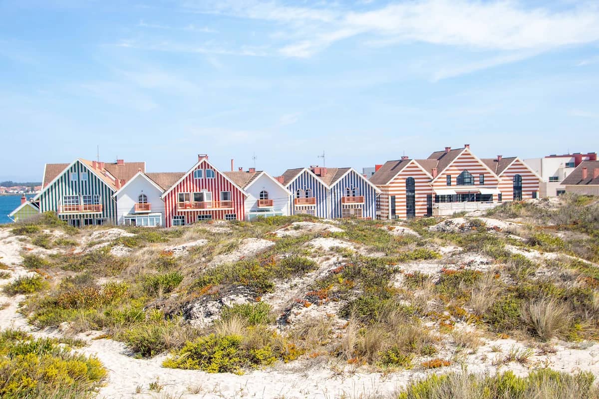 Maisons de plage, Costa Nova, Portugal
