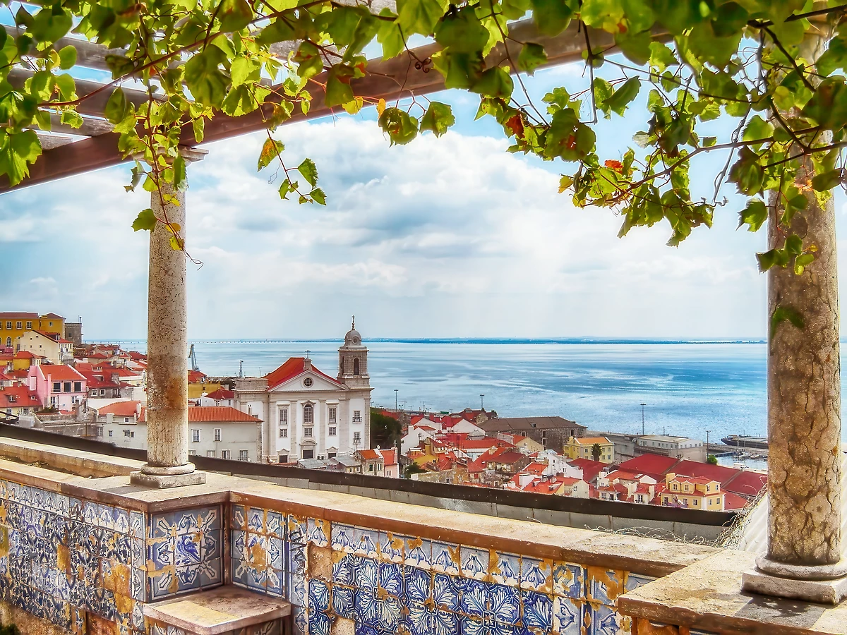 Miradouro de Santa Luzia, Lisbonne, Portugal