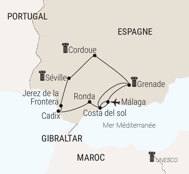 Carte du voyage