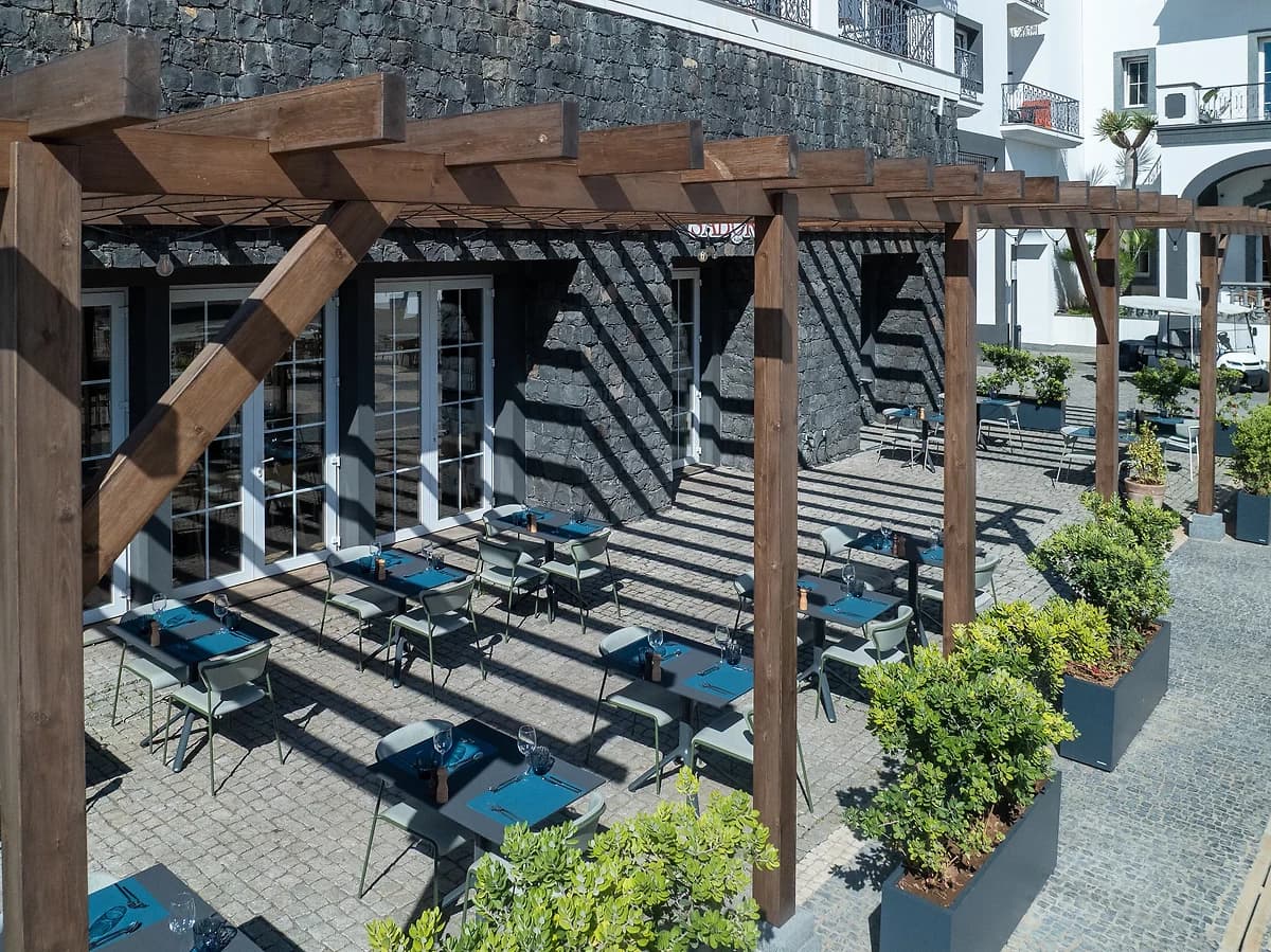 Terrasse du restaurant Sabor, Dreams Madeira Resort, Spa & Marina, Madère, Portugal