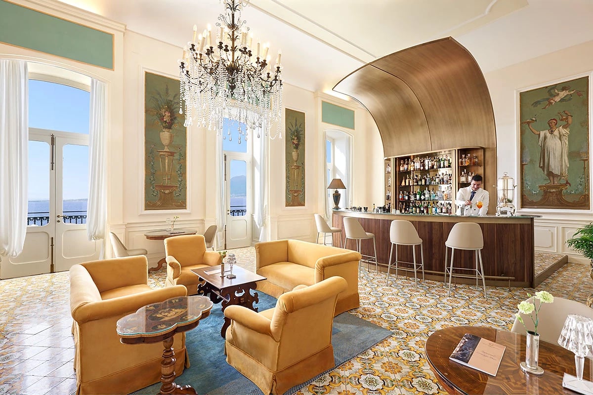 Bar, Imperial Hotel Tramontano, Sorrente, Italie