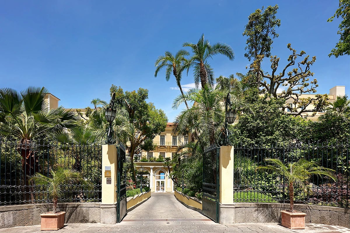 Entrée, Imperial Hotel Tramontano, Sorrente, Italie