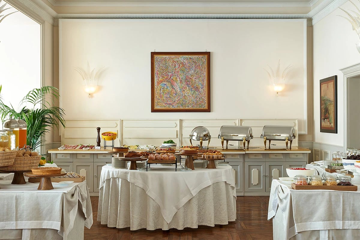 Petit déjeuner, Imperial Hotel Tramontano, Sorrente, Italie