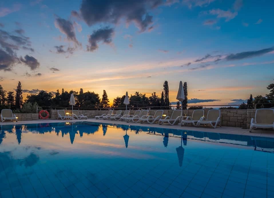 Piscine, Aminess Vival Velaris Resort, île de Brač, Croatie