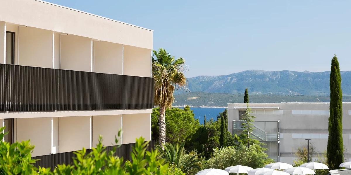 Vue du Bluesun Holiday Village Bonaca, île de Brač, Croatie