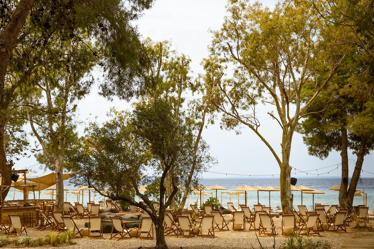 Transats sur la plage, Ergon Beach House Nikiti