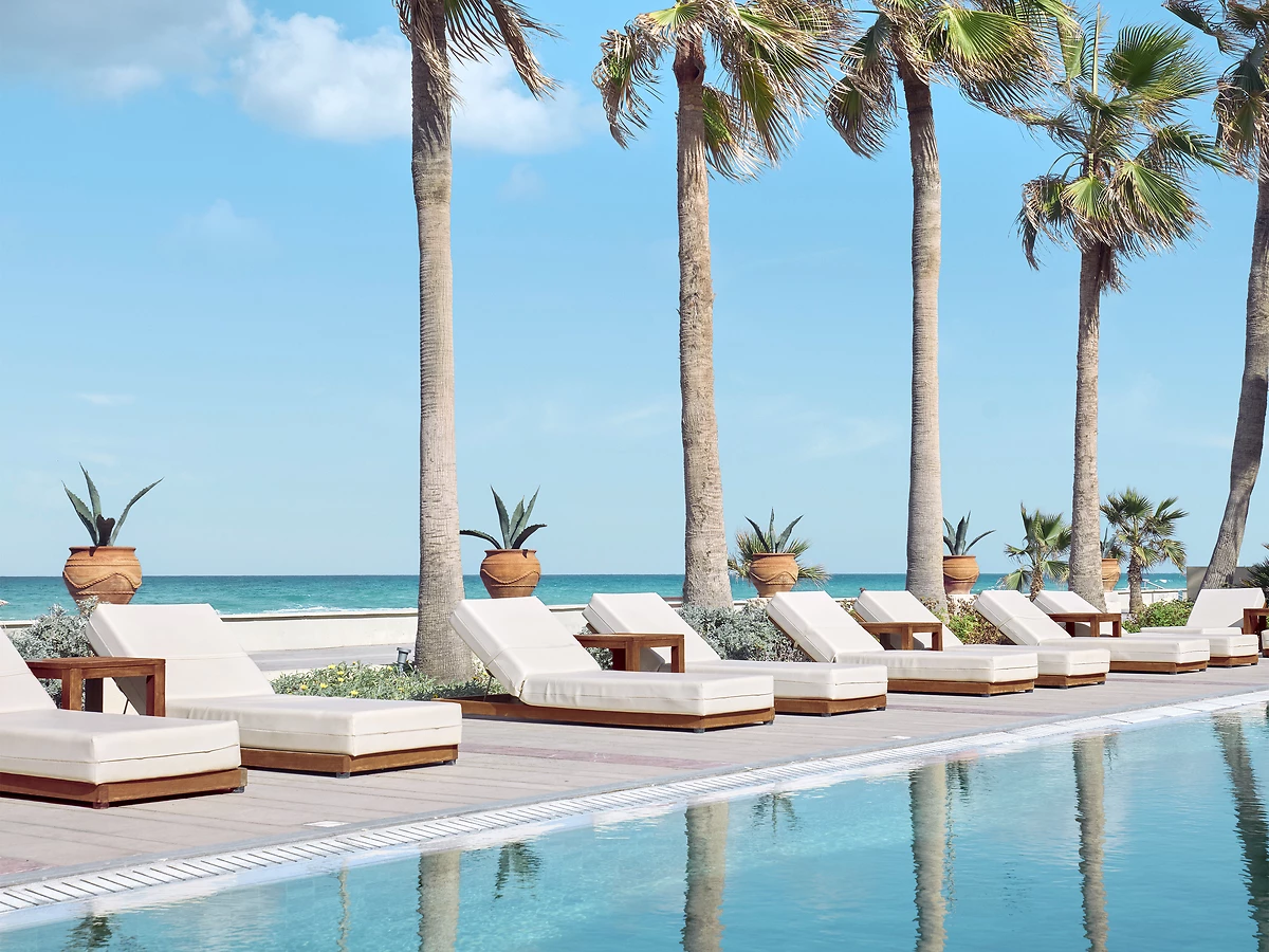 Piscine de l'hôtel, Grecotel Plaza Beach House, Crète, Grèce