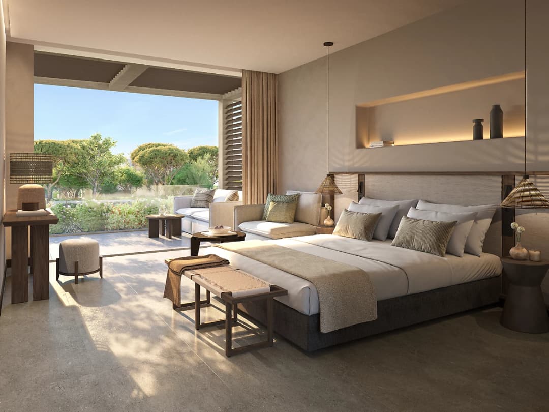 Chambre supérieure balcon vue jardin