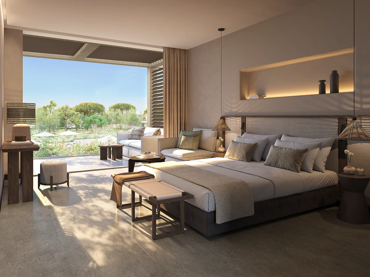 Chambre supérieure balcon vue piscine