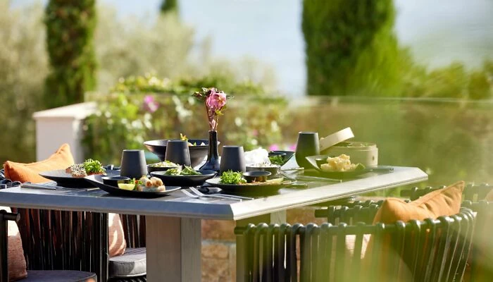 Table du restaurant Anaya, Ikos Kissamos