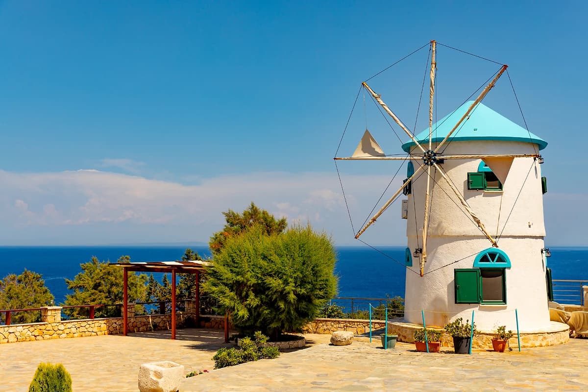Moulin à vent, Zakynthos, Îles Ioniennes, Grèce