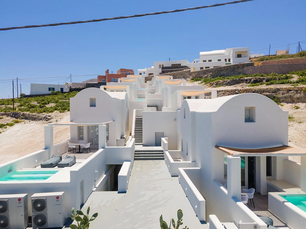 Vue sur les suites, Serapias Suites