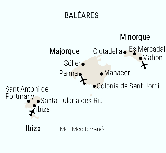 carte Baléares
