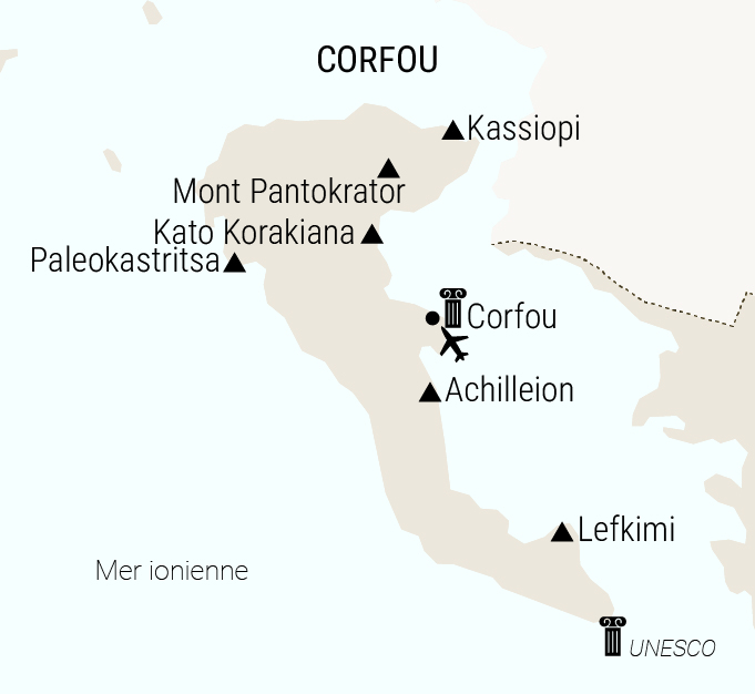 carte corfou