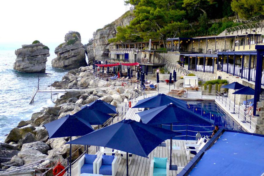Terrasse et restaurant, hôtel Capo La Gala Hotel & Spa, Vico Equense, Campanie, Italie