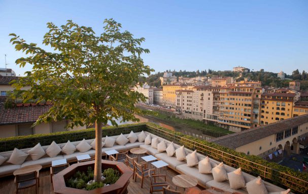 Bar Terrazza, Hôtel Continentale, Florence, Italie.