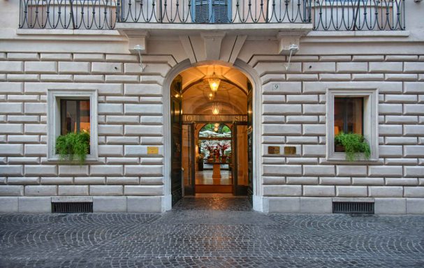 Vue extérieure, Hotel de Russie, Rome, Italie