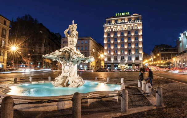 Vue extérieure, hôtel Bernini Bristol, Rome