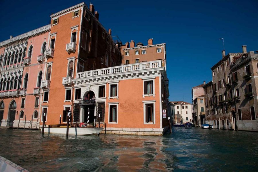 Vue extérieure, Palazzo Barbarigo Sul Canal Grande, Venise, Italie